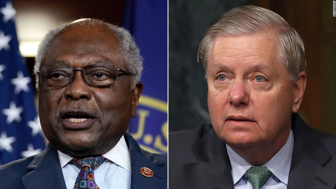 James Clyburn, senior Democratic leader, calls on Lindsey Graham to ‘go to church’ after commenting on reparations
