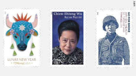 Postal service honors Japanese American vets and a Chinese American scientist with new stamps