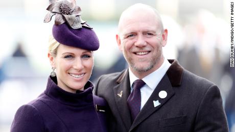 Zara (L) and Mike (R) Tindall are expecting their third child.