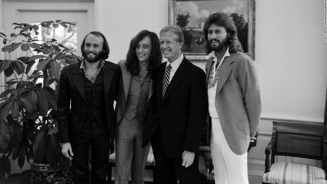 Carter&#39;s cool rep extended beyond jazz, rock and soul and right into disco. When the Bee Gees were in Washington for a concert in the fall of 1979, &lt;a href=&quot;https://twitter.com/BeeGees/status/1196884600024379392/photo/2&quot; target=&quot;_blank&quot;&gt;the group requested to meet Carter&lt;/a&gt; and captured this photo. 