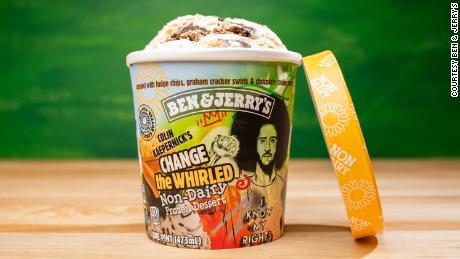 Ben &amp; Jerry&#39;s new Colin Kaepernick &quot;Change the Whirled&quot; ice cream. 