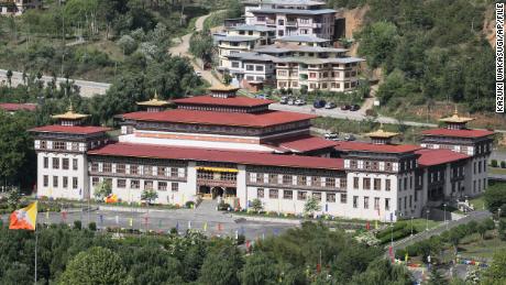 Houses of Parliament of Bhutan in Thimphu, Bhutan.