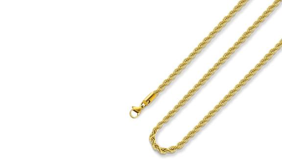 Monily Store Gold-Plated Rope Chain