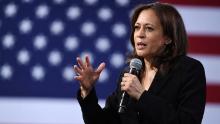 LAS VEGAS, NEVADA - APRIL 27:  Democratic presidential candidate U.S. Sen. Kamala Harris (D-CA) speaks at the National Forum on Wages and Working People: Creating an Economy That Works for All at Enclave on April 27, 2019 in Las Vegas, Nevada. Six of the 2020 Democratic presidential candidates are attending the forum, held by the Service Employees International Union and the Center for American Progress Action Fund, to share their economic policies.  (Photo by Ethan Miller/Getty Images)