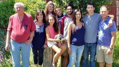 May Bunjes with her extended family.