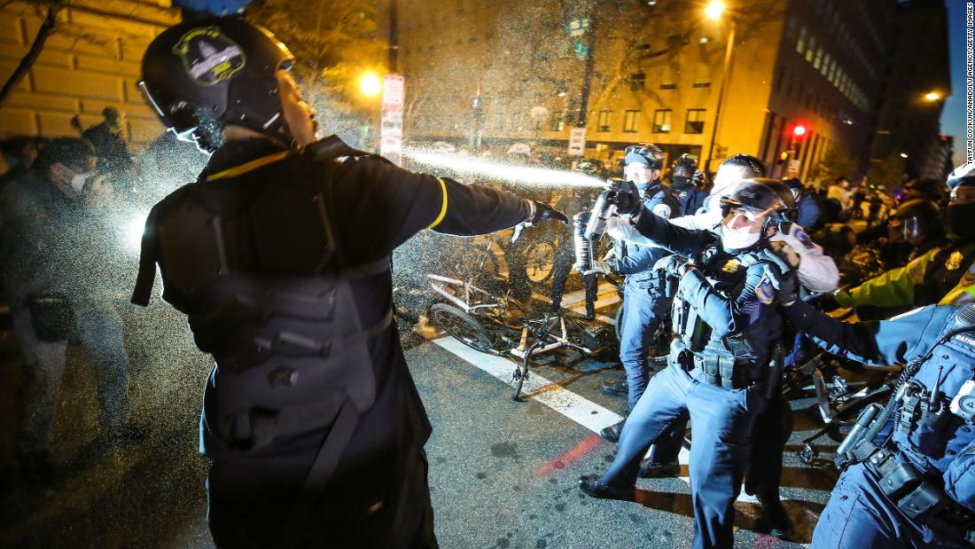 At least six arrested as 'Stop the Steal' protesters and counter-protesters clash in Washington, DC