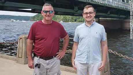 Tyler Skluzacek, right, created a smartwatch app to stop his father Patrick&#39;s nightmares.