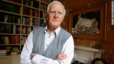 Author John le Carre is seen at his home in London, Thursday, Aug. 28, 2008. 