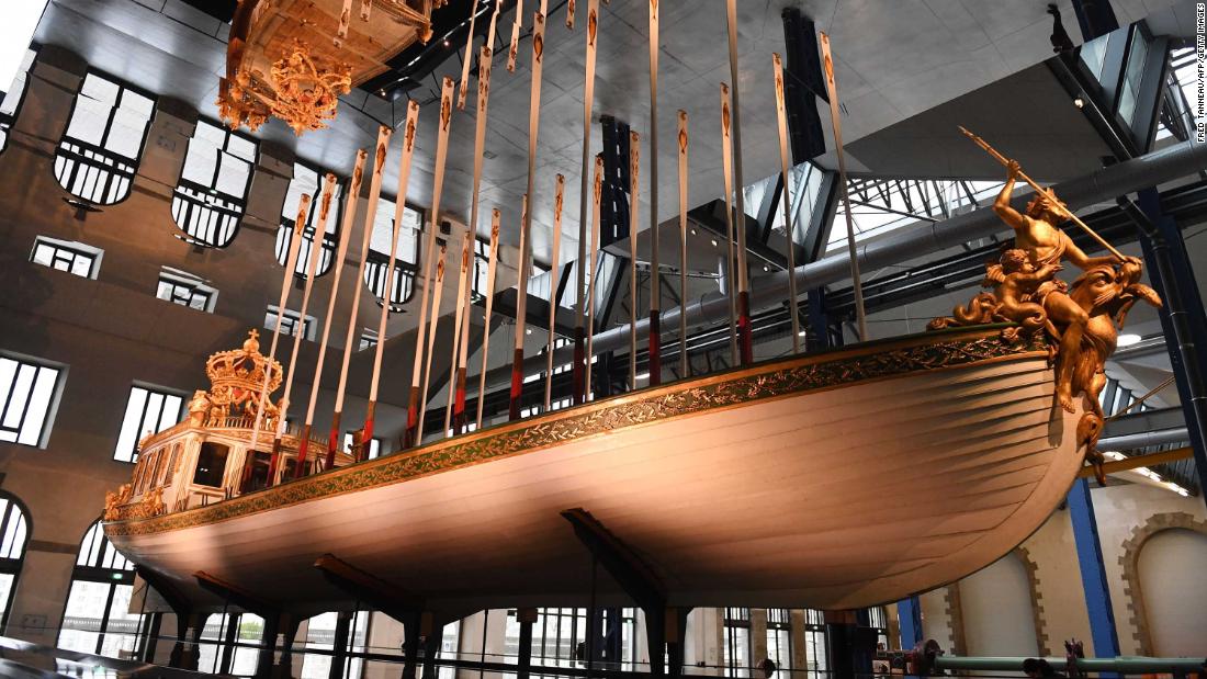 Napoleon's spectacular imperial barge goes on show after restoration