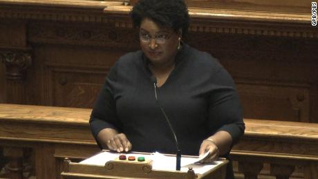 Stacey Abrams oversees Georgia&#39;s Electoral College votes