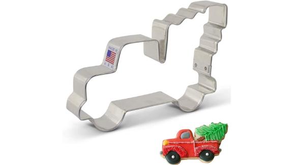 Ann Clark Extra-Large Vintage Pickup Truck With Christmas Tree Cookie Cutter