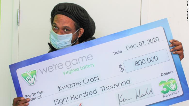 A man played the same numbers on the same day on 160 lottery tickets. He won $800,000