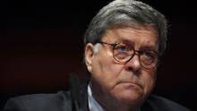 WASHINGTON, DC - JULY 28:  Attorney General William Barr appears before the House Oversight Committee In his first congressional testimony in more than a year, Barr is expected to face questions from the committee about his deployment of federal law enforcement agents to Portland, Oregon, and other cities in response to Black Lives Matter protests; his role in using federal agents to violently clear protesters from Lafayette Square near the White House last month before a photo opportunity for President Donald Trump in front of a church; his intervention in court cases involving Trump&#39;s allies Roger Stone and Michael Flynn; and other issues. on July 28, 2020 on Capitol Hill in Washington D.C. (Photo by Matt McClain-Pool/Getty Images)