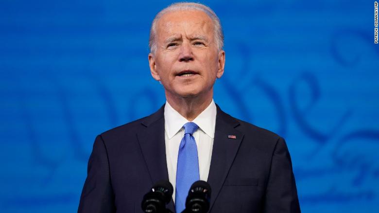 Biden’s most forceful attempt yet to create the symbolism of a peaceful transfer of power