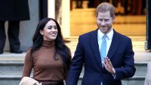 Prince Harry, Duke of Sussex and Meghan, Duchess of Sussex depart Canada House on January 07, 2020 in London, England.