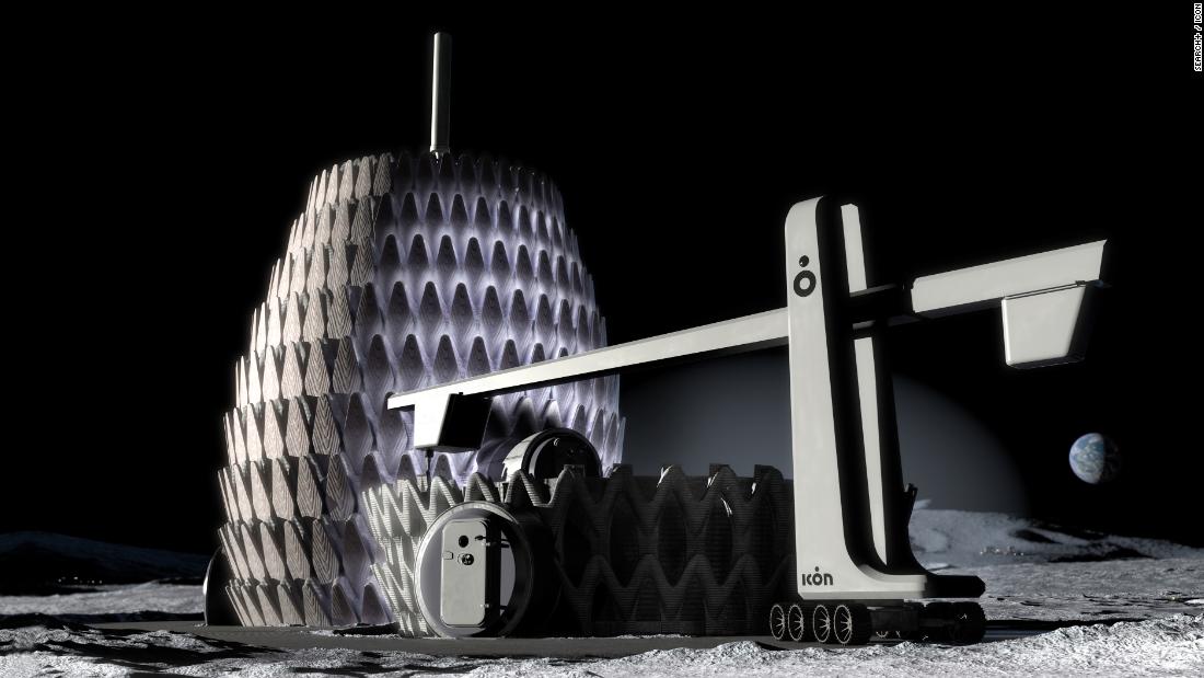 Could the first monthly habitat be 3D printed with moon dust?