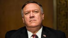 US Secretary of State Mike Pompeo prepares to testify before a Senate Foreign Relations committee hearing on the State Departments 2021 budget in the Dirksen Senate Office Building on July 30, 2020 in Washington, DC. 