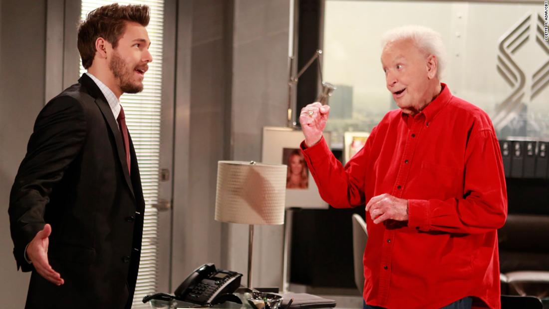 Barker appears with Scott Clifton in an episode of the soap opera &quot;The Bold and the Beautiful&quot; in 2014. It was his third appearance on the show.