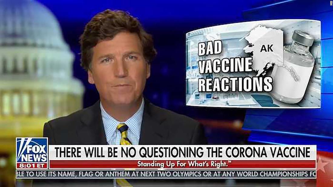 Tucker Carlson claims vaccine campaign 'feels false, because it is' - CNN  Video