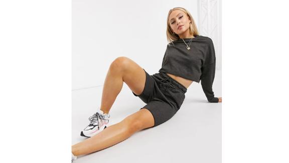 Missguided Cropped Sweatshirt and Legging Set