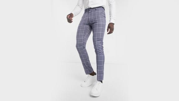 New Look Skinny Plaid Suit Pant