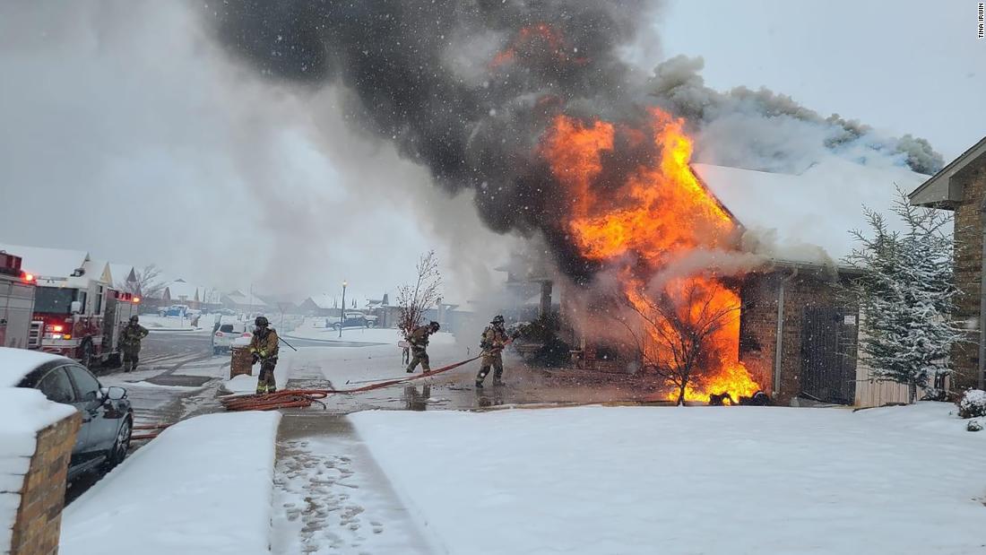 A nurse’s house burned down while caring for a critically ill Covid-19 patient