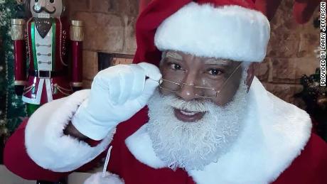 Larry Jefferson as Santa.