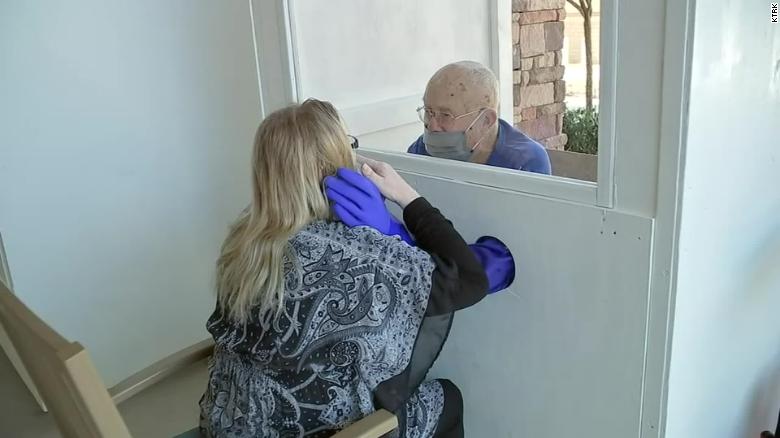 A Boy Scout troop created a ‘hug booth’ for nursing home residents who couldn’t touch their loved ones
