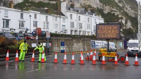 All traffic heading to Europe was halted on Monday at the Port of Dover in the UK.