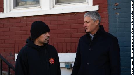 &quot;If you want our power in two years, you have to keep coming around,&quot; said Allentown activist Jose Rivera, pictured here with developer J.B. Reilly outside Rivera&#39;s investment property in December.