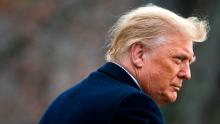 WASHINGTON, DC - DECEMBER 12: U.S. President Donald Trump departs on the South Lawn of the White House, on December 12, 2020 in Washington, DC. Trump is traveling to the Army versus Navy Football Game at the United States Military Academy in West Point, NY. (Photo by Al Drago/Getty Images)