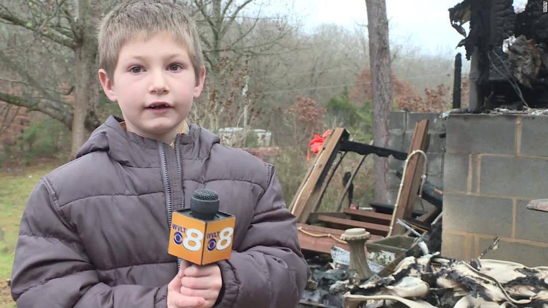 A 7-yr-old boy went again into a burning dwelling to help save his baby sister