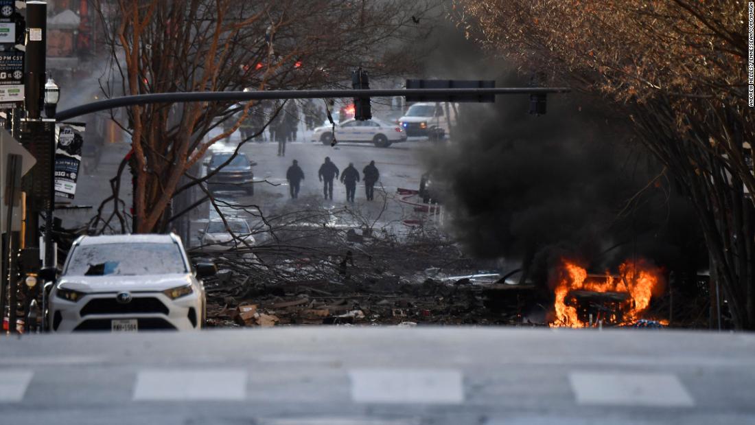 The vehicle that exploded in downtown Nashville relayed a message indicating a bomb would go off prior to the blast, police say