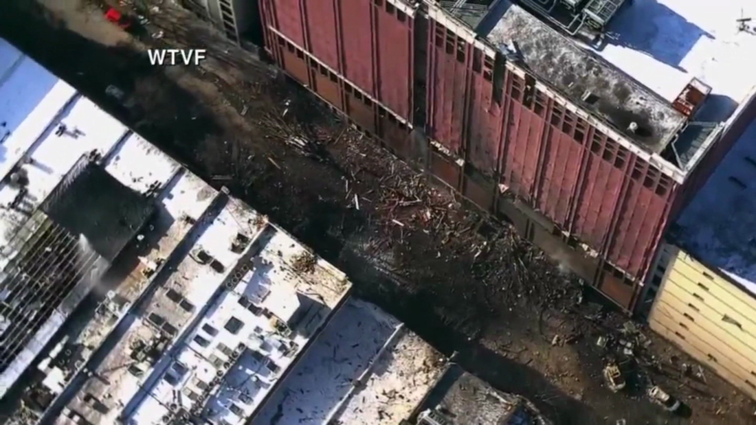 Shocking video shows bird's-eye-view of explosion site in Nashville