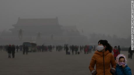Beijing, China&#39;s capital, is often shrouded in heavy smog in the winter.