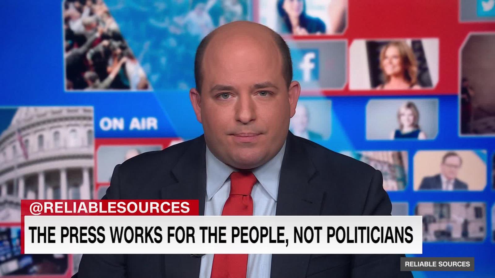 Stelter: The Press Works For The People, Not Politicians - CNN Video