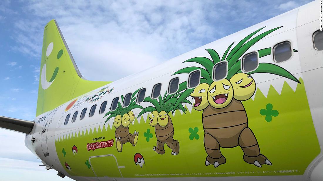 Pokémon plane debuts in Japan