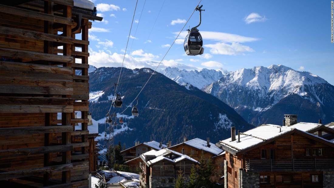 British tourists “fled the Swiss ski resort” under the cover of night “after the imposed quarantine, a local official said.