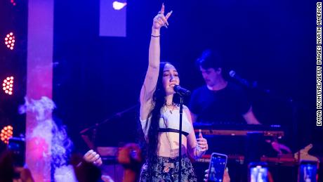 Noah Cyrus performs onstage at The Roxy Theatre on March 10 in West Hollywood, California. 