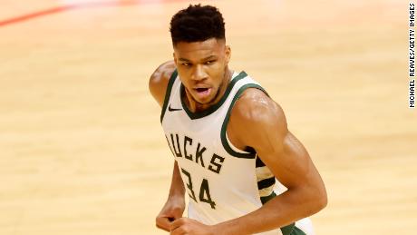 Reigning NBA MVP Giannis Antetokounmpo scored just nine points in the Bucks blowout, ending a 108-streak of consecutive games with a double-digit score.