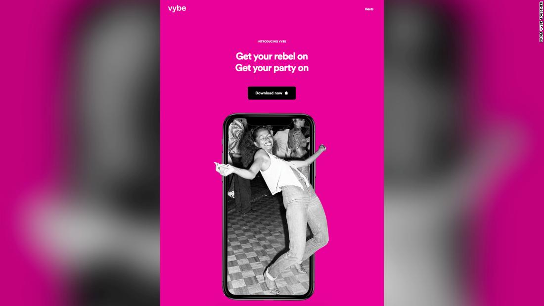 Vybe Together was banned by Apple and TikTok because it helped organize parties during Covid