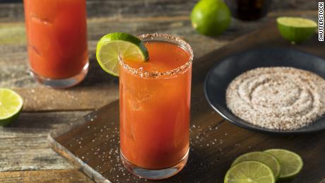 Serve each michelada in a glass rimmed with salt and cayenne pepper.