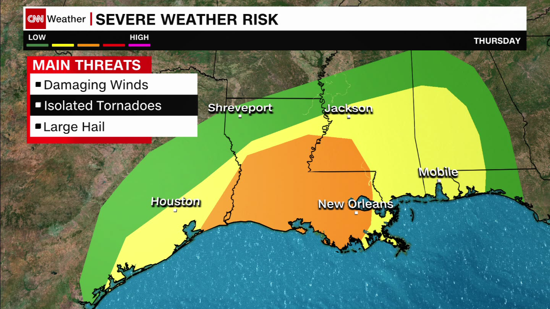 Corsicana, TX, tornado strikes as storm system moves to Gulf Coast