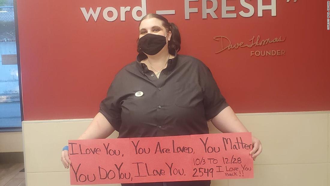Wendy’s manager is trying to change the world with ‘I love you’ at a time