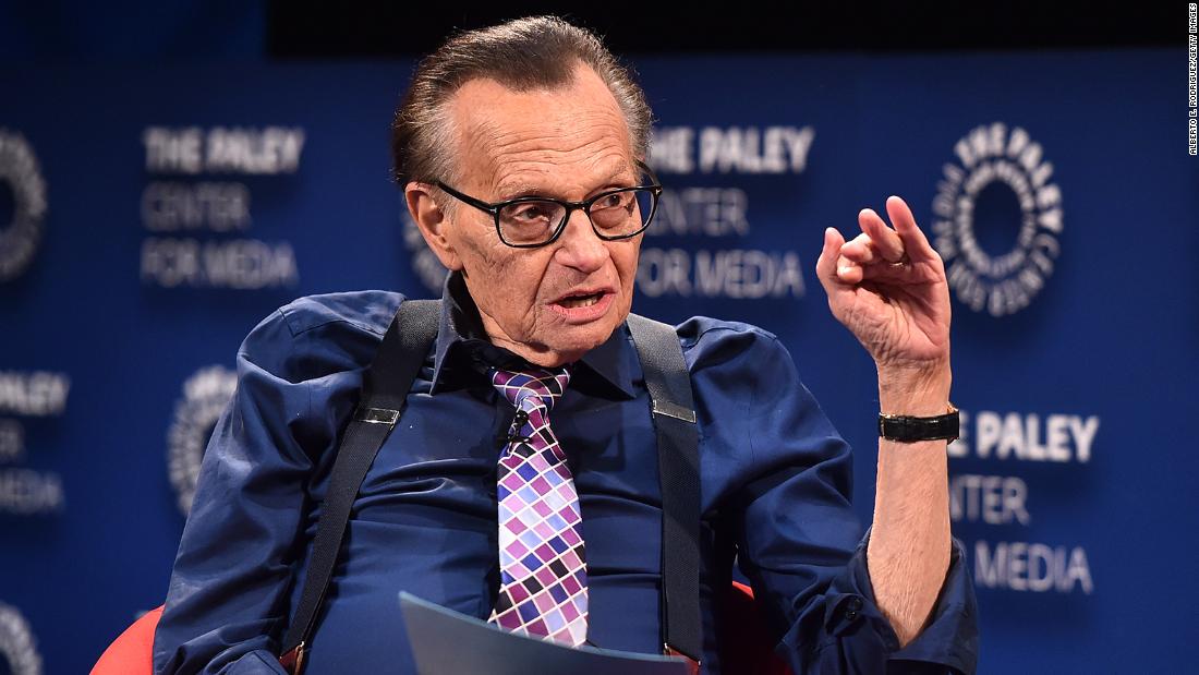 Larry King was admitted to hospital with Covid-19