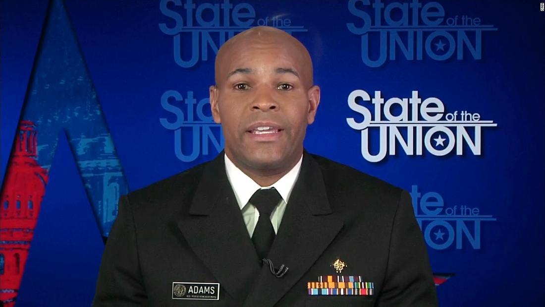 Dr. Jerome Adams said 'I have no reason to doubt those numbers' after the President tweeted Sunday morning that the death toll is 'far exaggerated'