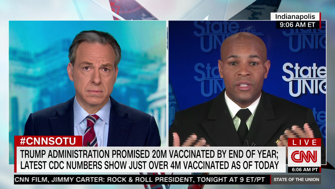 Surgeon General Defends Trump Vaccine Rollout Cnn Video