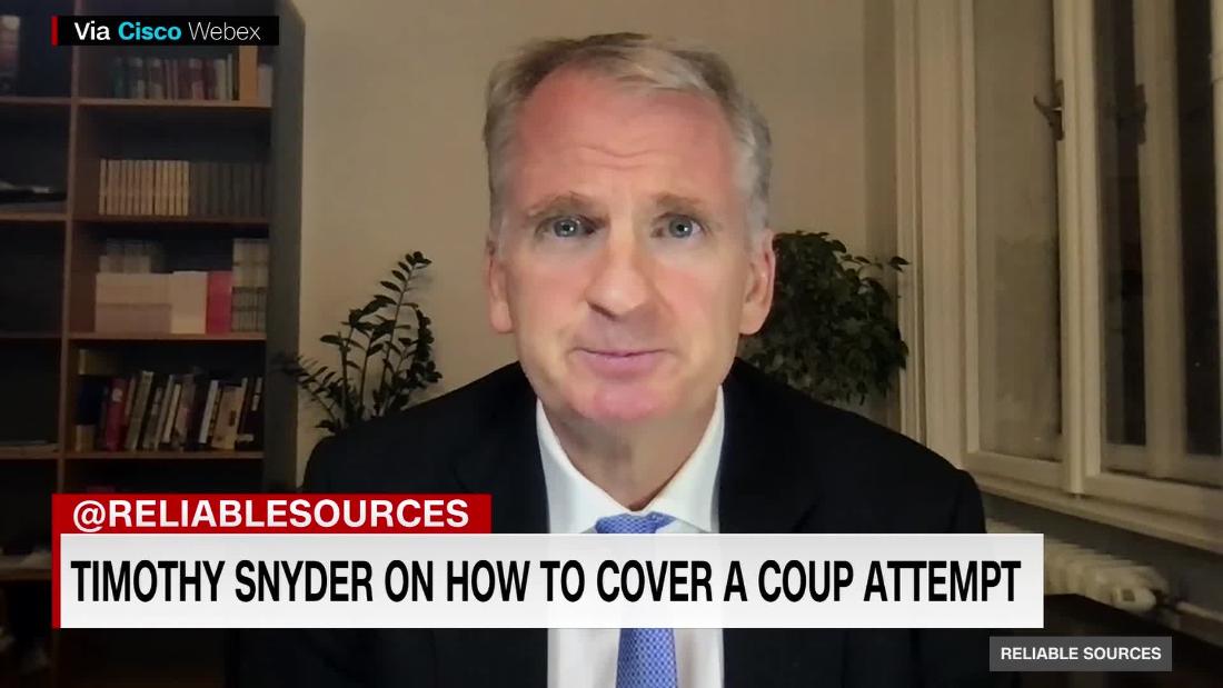 Timothy Snyder on how to cover Trump's coup attempt CNN Video