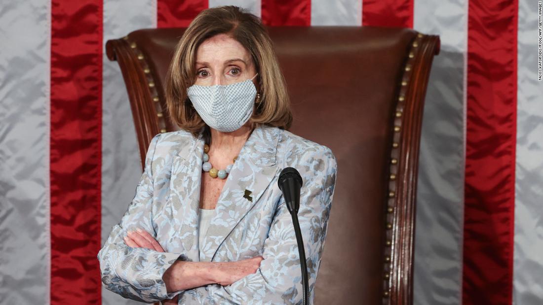 Pelosi tells two conservative lawmakers to wear face masks on the floor after a tense discussion with House officials
