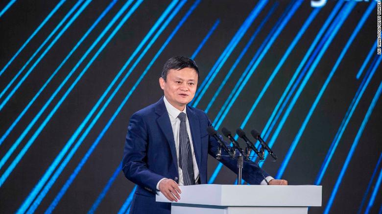 Jack Ma speaks during the 2020 China Green Companies Summit last September.